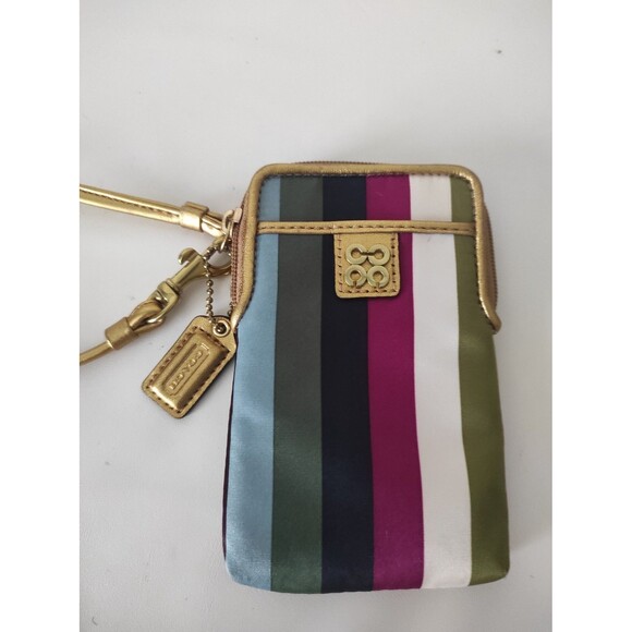 Coach Handbags - Coach wristlet - very cute - multicolor - preowned great condition